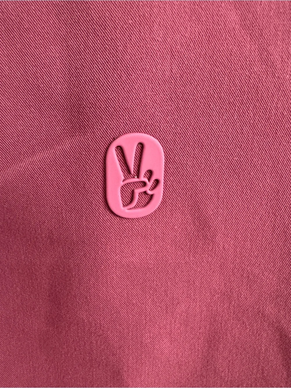 FIGS Rare Peace Out Breast Cancer Dusty Rose Zamora Jogger Set S - Picture 3 of 10